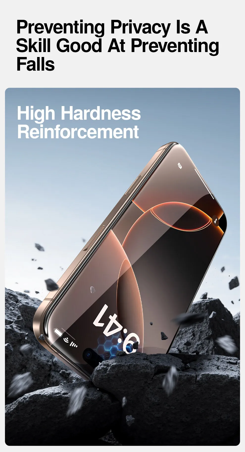 SmartDevil 2/3 Stück Sichtschutz-Displayschutzfolie für iPhone 16 Pro Max 15 14, Anti-Peeping-Werkzeug aus gehärtetem Glas, automatisches Staubentfernungswerkzeug – Detail 7