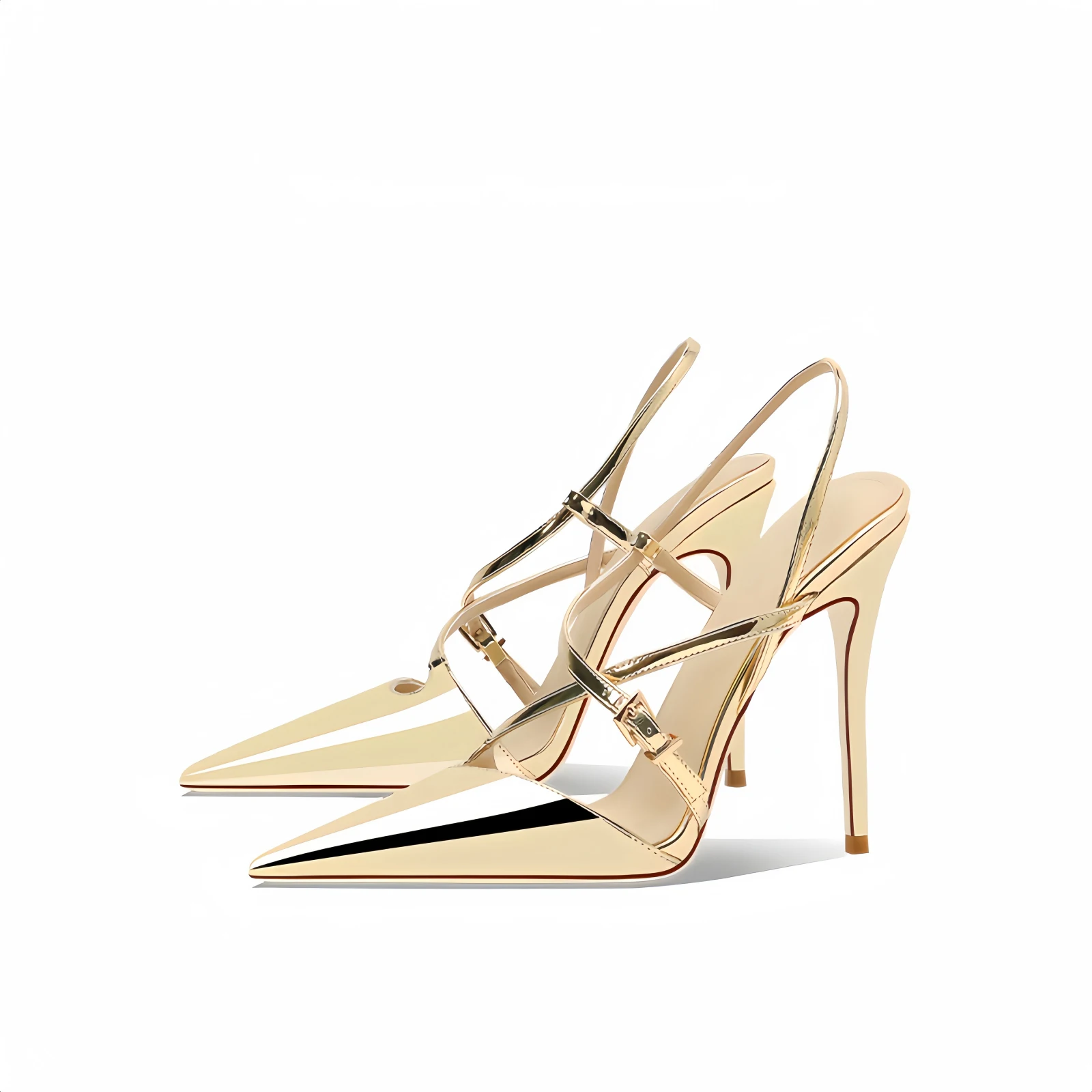 

Golden High Heel Sandals Women 2025 New Summer Dressy Peep Toe Comfortable Elegant