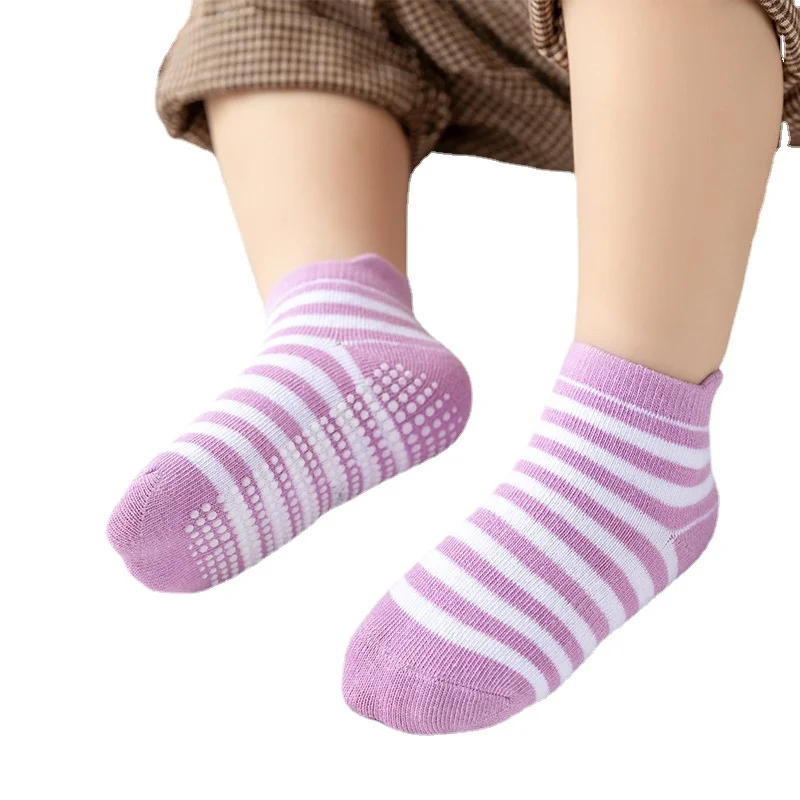 6Pairs/lot Cotton Baby Socks Non-slip Floor Socks 10-16cm Foot Length Socks for 0-5 Years Children Kids Boy Girls