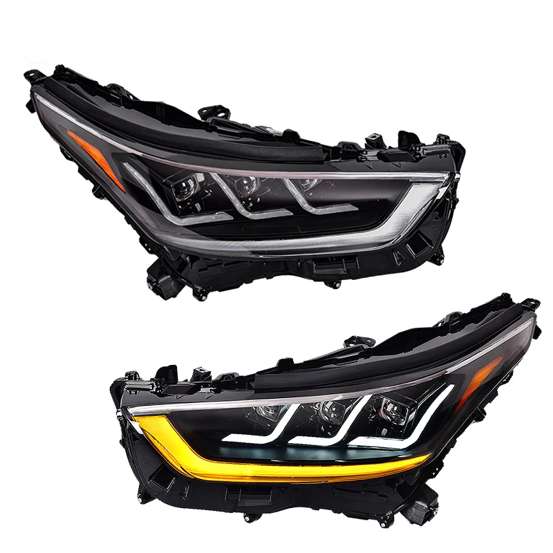 

For Toyota Highlander Headlamp 2022 Car Accessories 3 Lens Head Lights Upgrade LED Headlights Front Lights Lamps