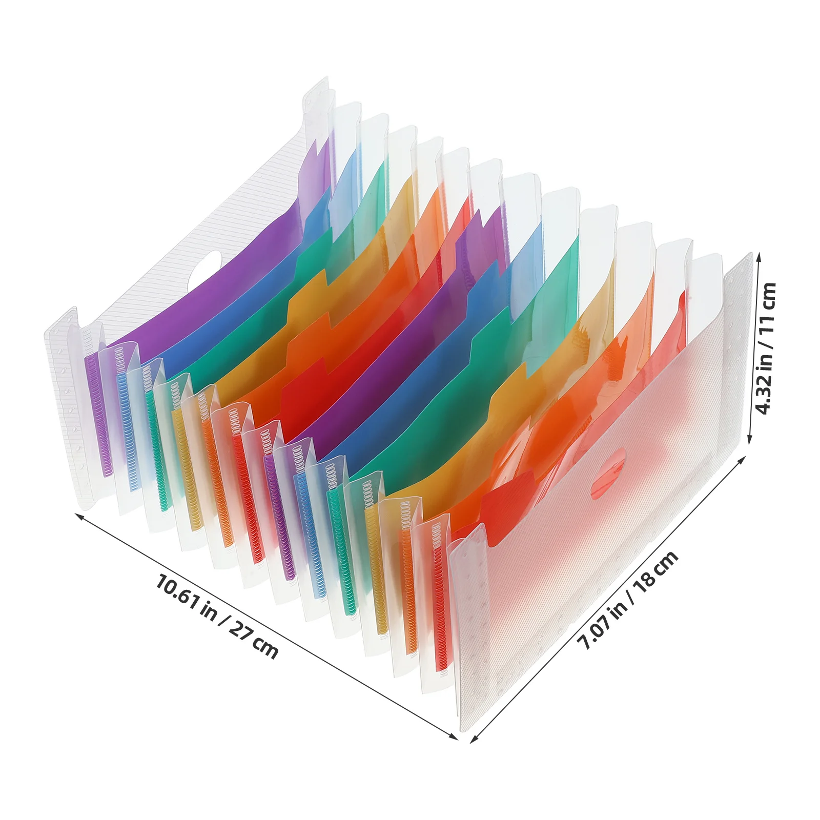 Cartella portadocumenti espandibile multitasca Cartella portadocumenti in PVC di grande capacità Organizzatore portadocumenti portatile per ufficio