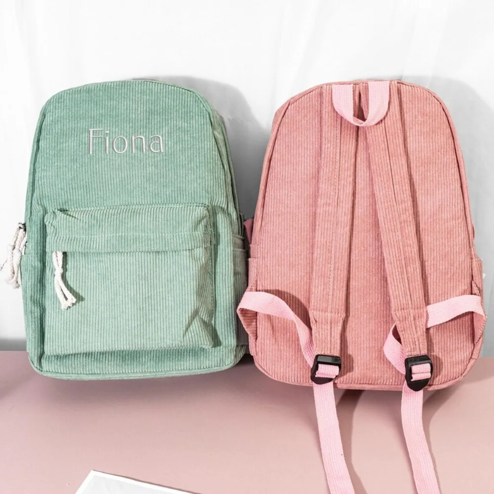 Personalized Kids Backpack, Embroidered Corduroy Backpack,Back to School, Kid name backpack,school bag college,toddler,with name