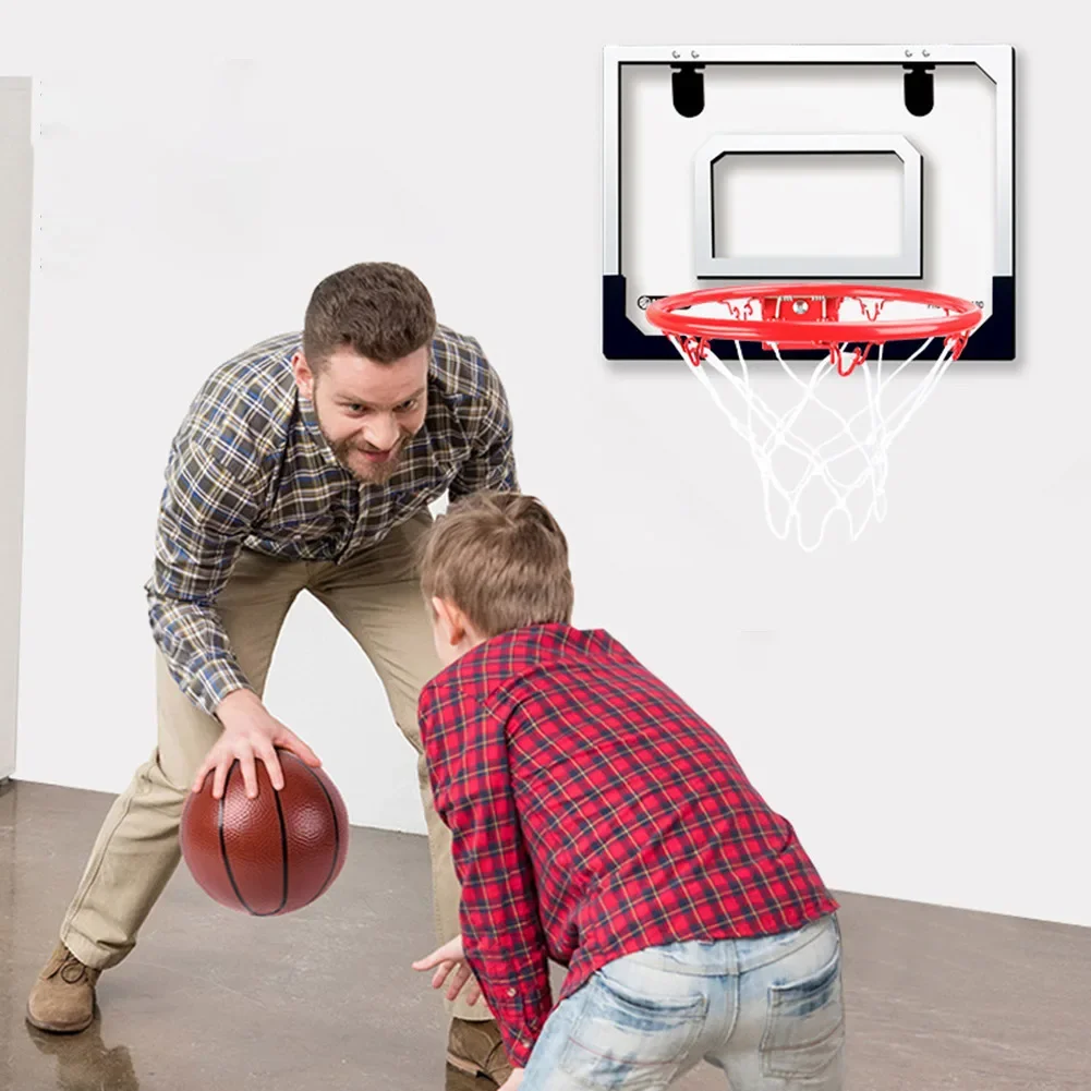 Basketball Hoop Set Basketball Hoop Kid Mini Basketball Hoop with 1 Ball Electronic Scoreboard Indoor Basketball Hoop