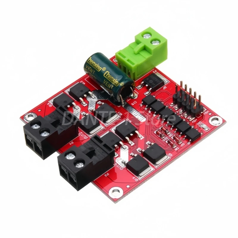 7A160W dual-channel DC motor drive module high power industrial grade forward and reverse PWM speed regulation L298 logic