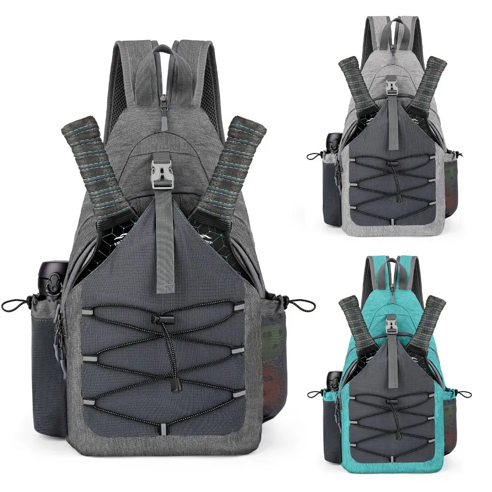 Pickleball-rackets met grote capaciteit, geschikt voor 2 rackets, lichtgewicht Pickleball-peddeltas, verstelbaar met ophanghaak