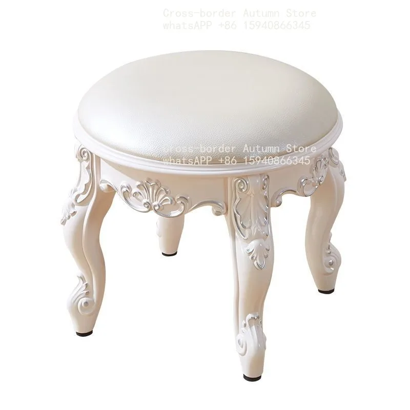 European style low stool small stool sofa hair coffee table household adult fashion creative living room shoe changing round