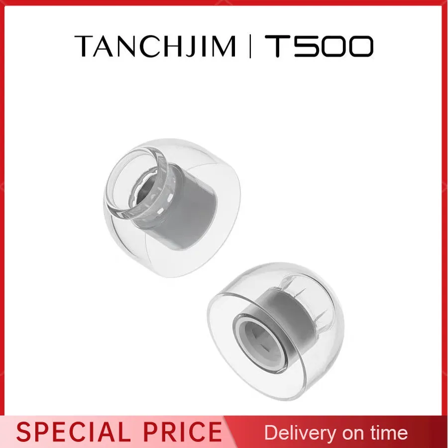 Tanchjim T-APB T500 A/B Earphone Tips Treble/ Bass Enhancing Air Pressure Balance Silicone Eartips 1Size 2 Pairs