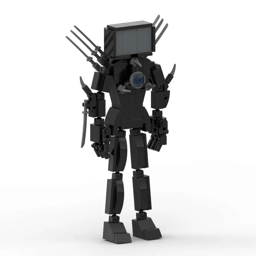 

MOC Skibidi Toilet Seven Knife TV Man Model Building Blcok Accumulator Scientist Camera Speaker Brick Toy Children Birthday Gift