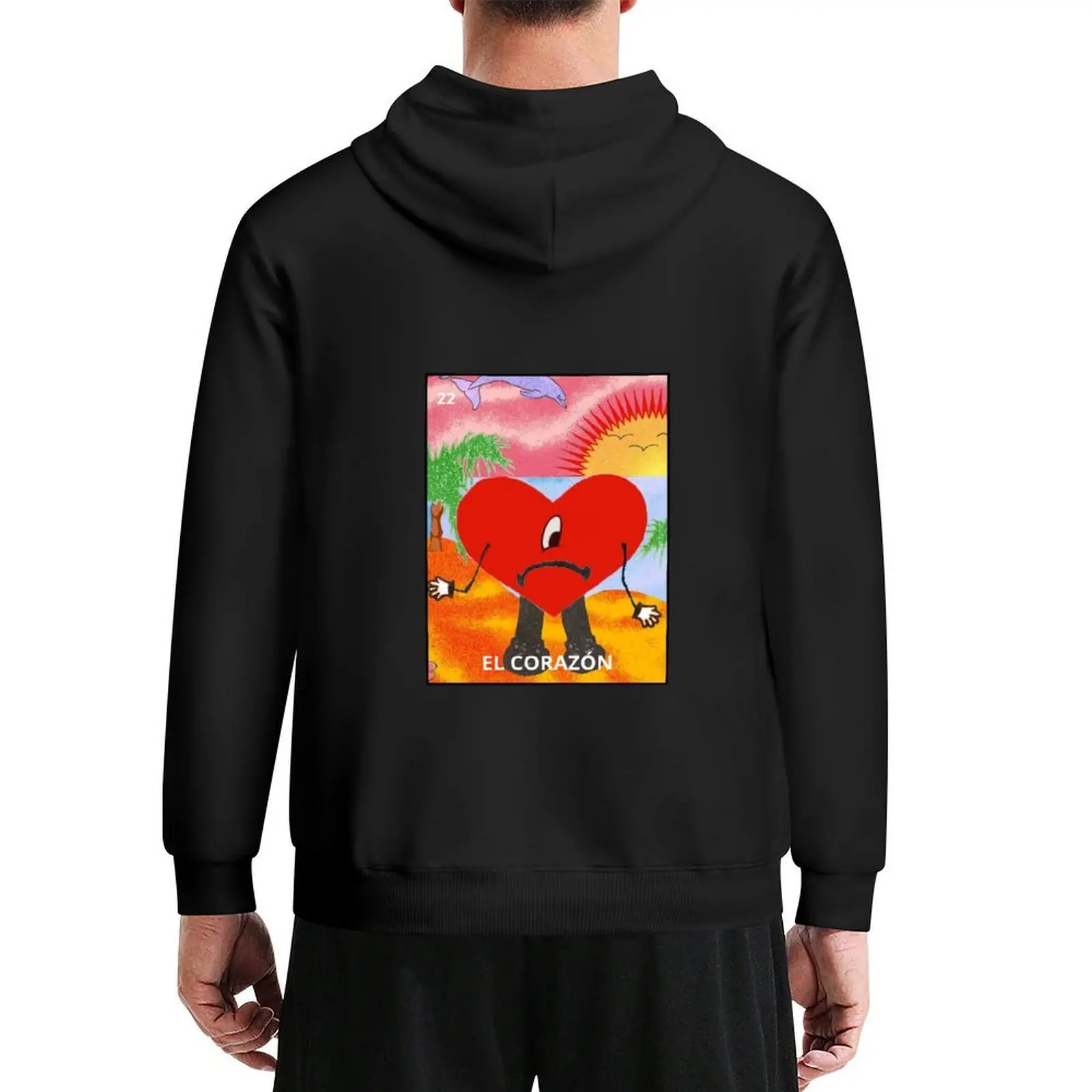 

El Corazon Loteria Card UVST Hoodie mens clothing autumn jacket men korean clothes men's autumn clothes autumn hoodie
