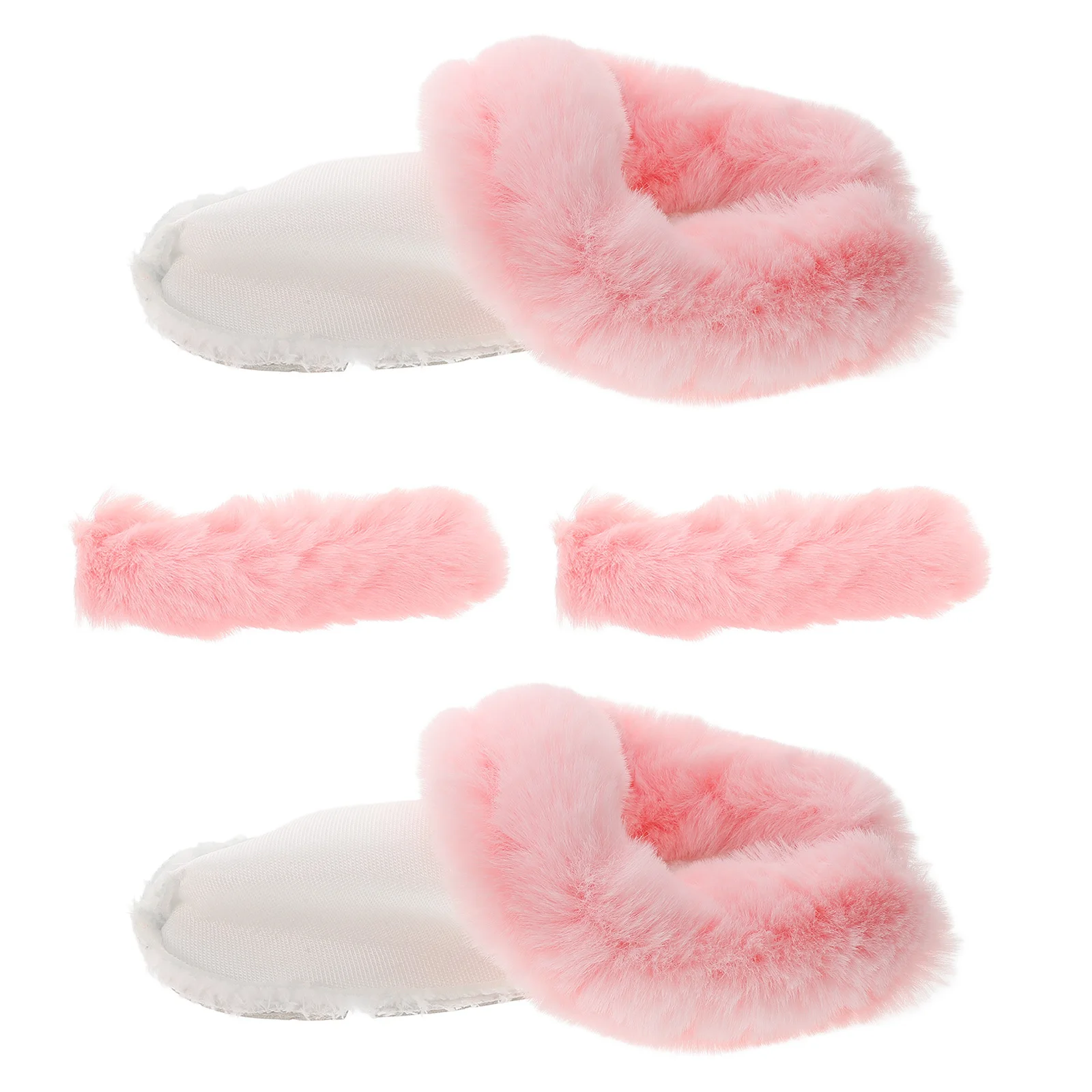

1Set Winter Long Hair Hole Shoe Liner Detachable Soft Warm Replacement Inserts Size 42-43 Insulated Insoles Shoe Inserts