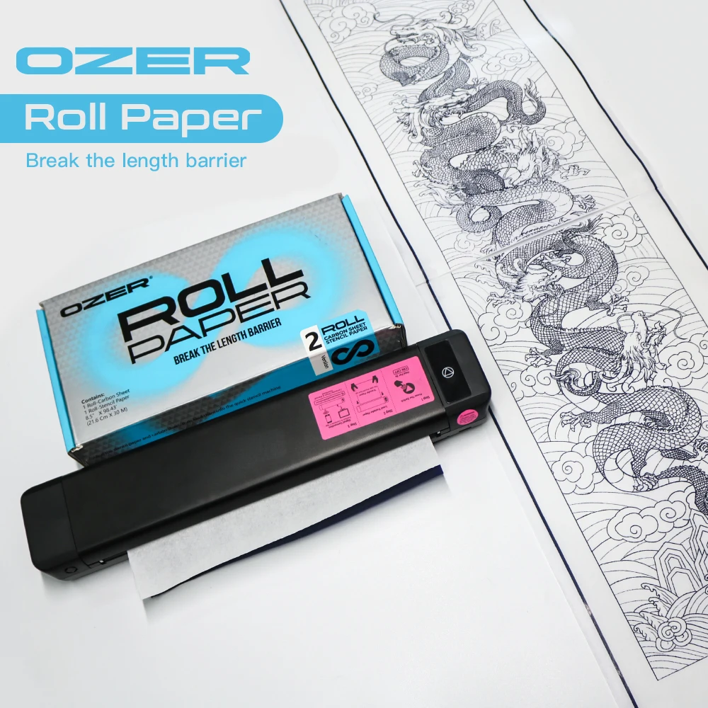 OZER Tattoo Transfer Paper Tattoo Stencil Paper Thermal Copier Template A4 Size for Thermal Printer Professional Tattoo Supplies
