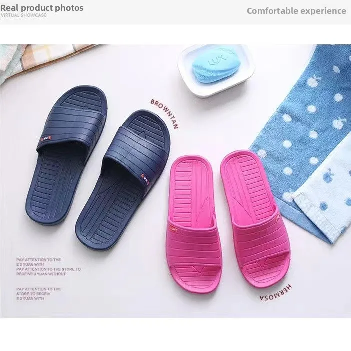 

Plastic Slippers Women's Anti-Slip Batoom Indoor Summer Home Use Comfortable Flat Heel EVA Couples Slippers for Youth