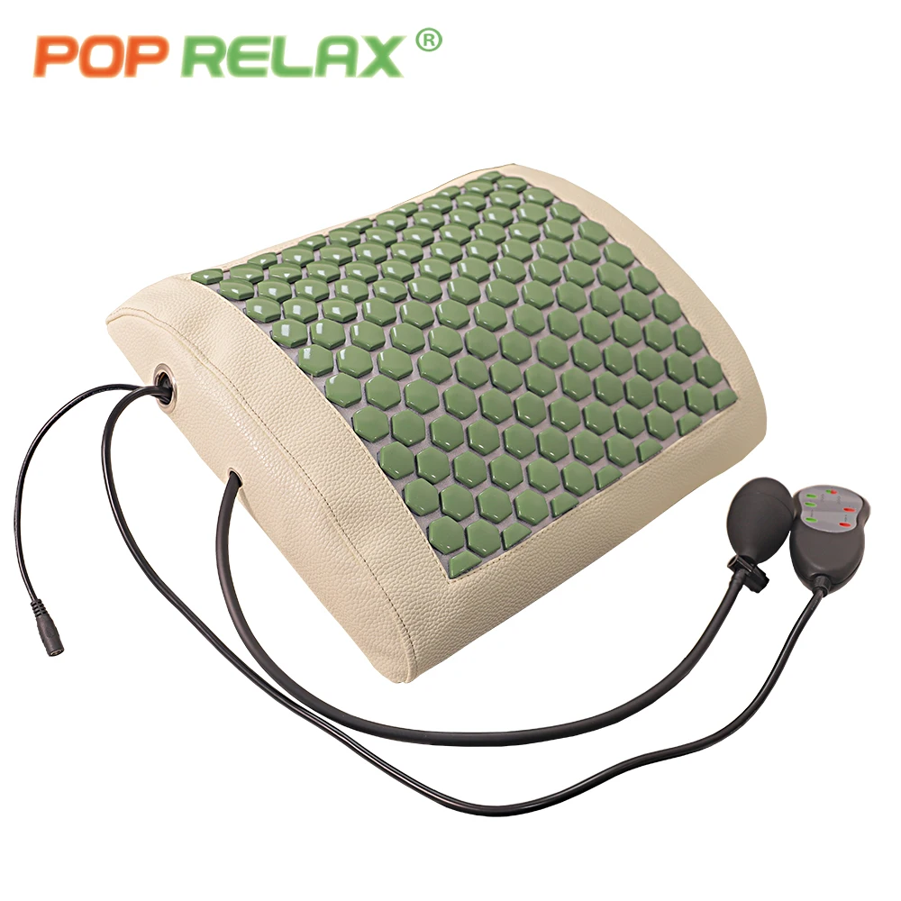 pop relax lumbar traction Inflatable tourmaline massage mat  acupressure back pain relief back factory price  China