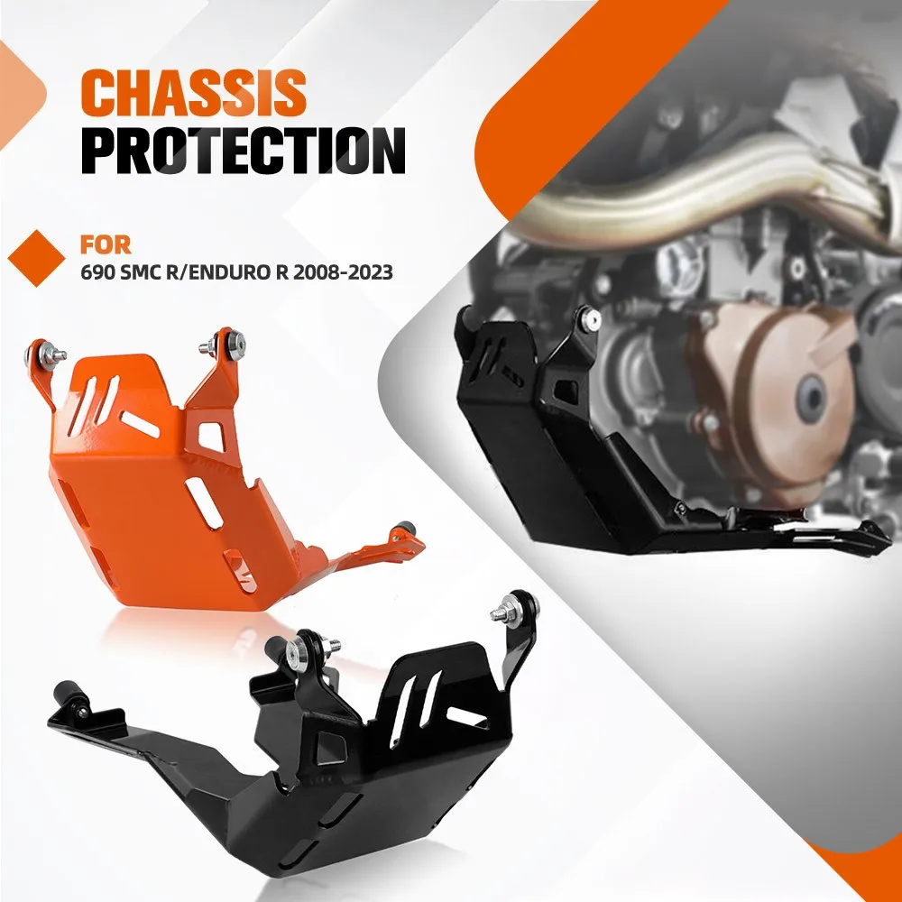 Motorcycle Engine Belly Pan Guard Skid Plate Protector Skid Plate Bash Frame Guard For 690 SMC