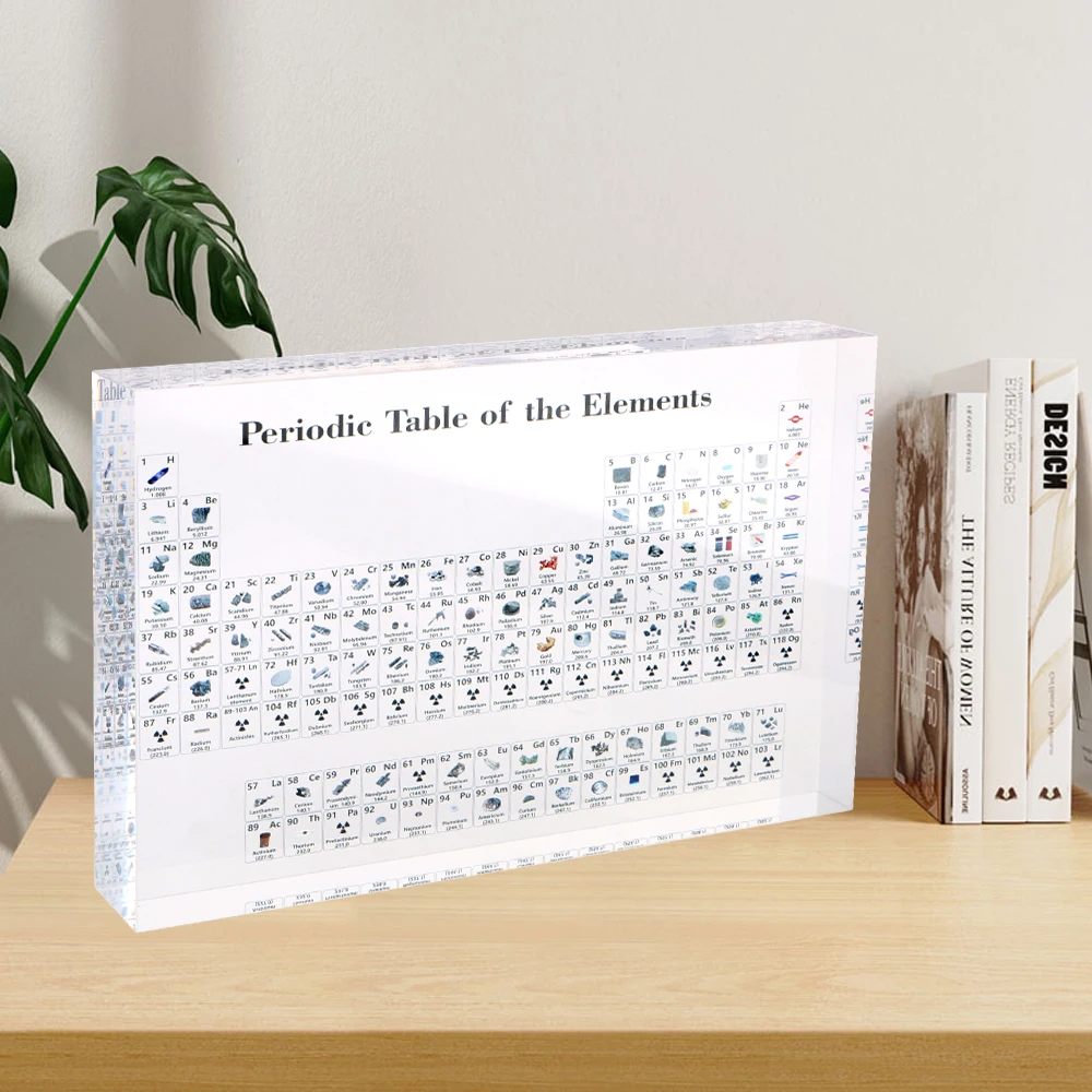 Acrylic Crystal Chemical Element Display Periodic Table Display Periodic Table Of Elements Kids Teaching Tool