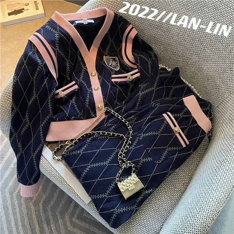 New Korean Sport Suit for Women Spring Autumn 2024 Fashion Clothing Two-piece Set Tracksuit Women Sportswear Set Female Outfits