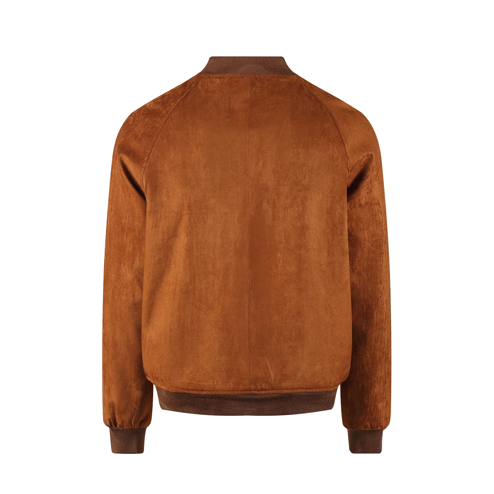 2026 Spring Fall Fashion American Old Money Luxury Style High-end Suede Leather Jacket Stand-up Collar Coats Men's Clothing