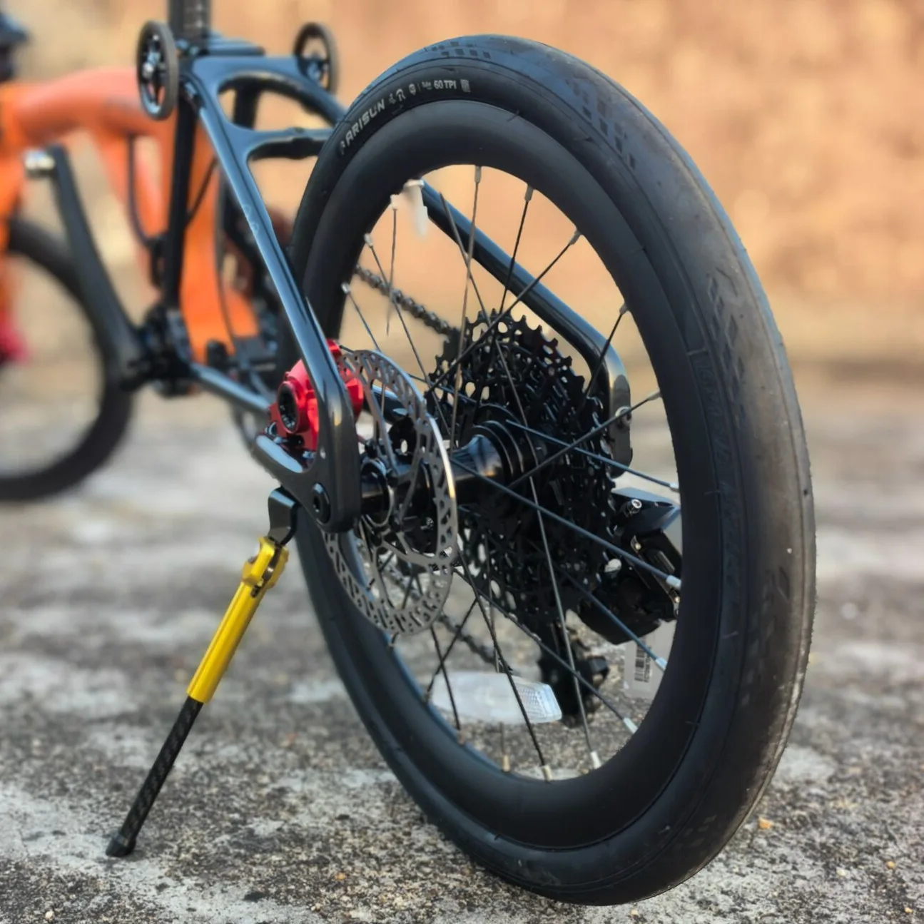 mrtiparts-カーボンファイバーバイクフレームスタンド-java-neo-jair-三つ折り自転車スタンド-349-専用パーツアクセサリーに適合