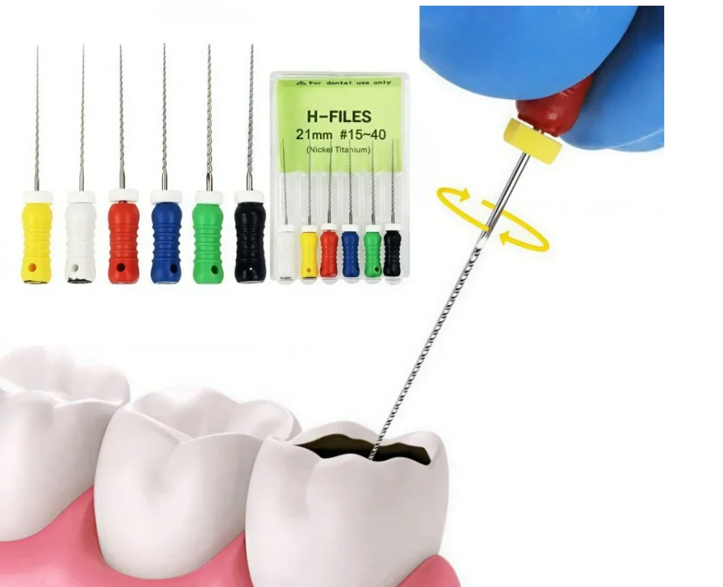 

10 коробок файлов K из нержавеющей стали, стоматологические эндодонтические инструменты, файлы для лечения корневых каналов