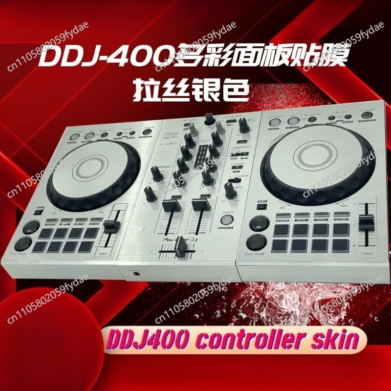 Skin personalizado para controlador de DJ DDJ-400/FLX4, cubierta adhesiva protectora completa y para mezclador para mantener la sensación original