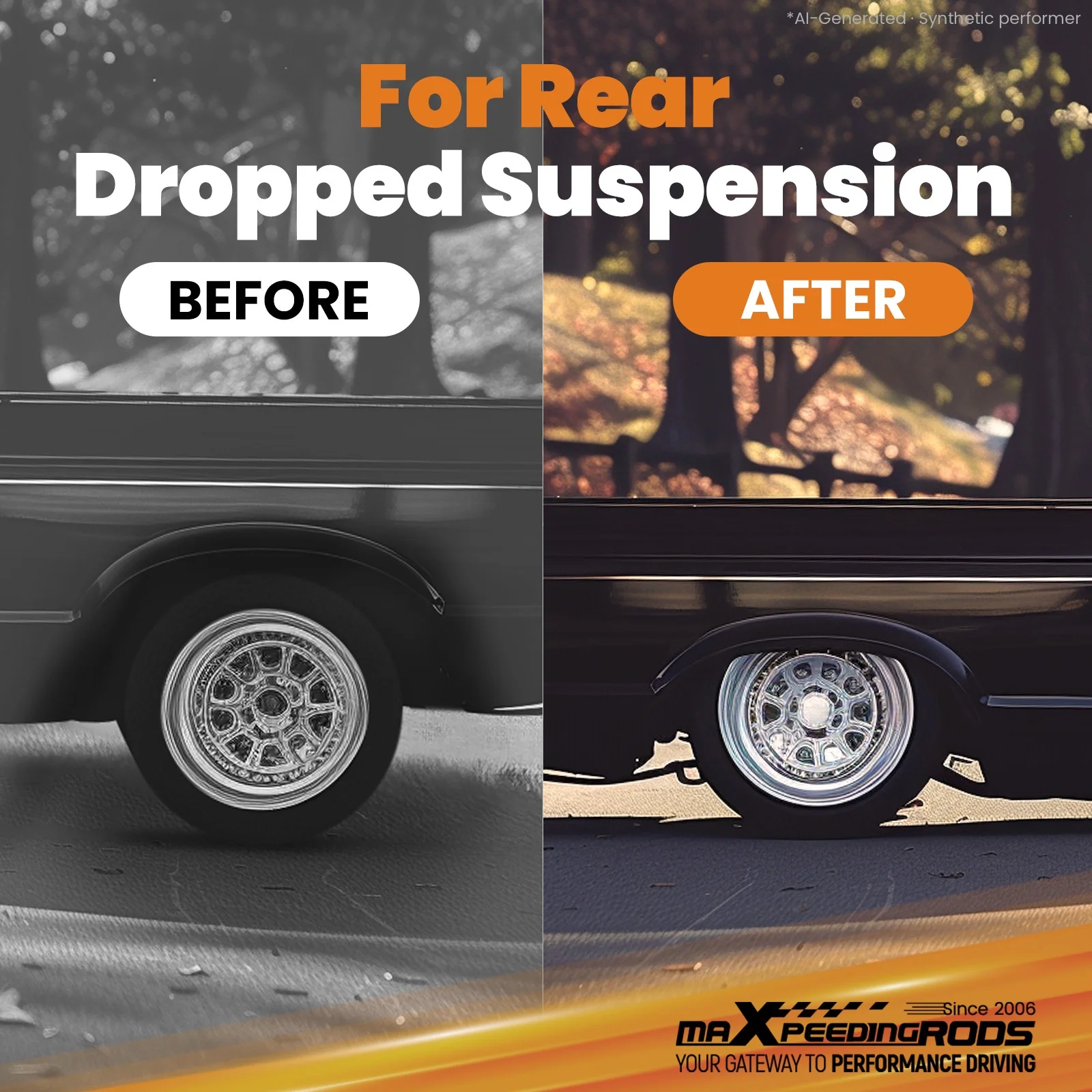 Rear Drop C Notch Lowering Bracket Kit For  Chevy C10 GMC C15 1973-1987