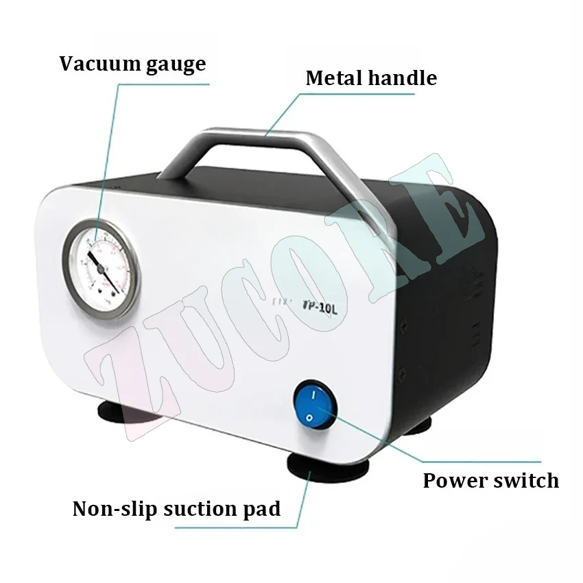 DC 12v 미니 오일 프리 다이어프램 공기 진공 펌프 실험실 필터 펌프 휴대용 음압 펌프 실험실 장비 110v ~ 220v