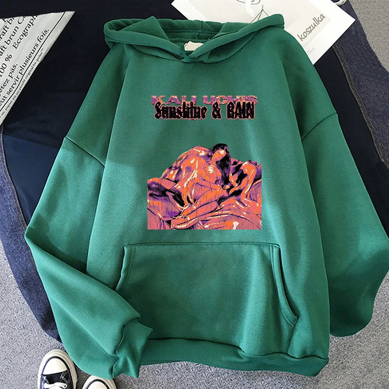 

Толстовка Kali Uchis Sunshine Rain, осенне-зимние толстовки с забавным принтом, уличная одежда, мужская и женская модная толстовка, топы в стиле Харадзюку