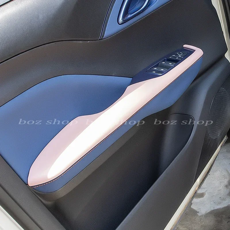 For BYD Seagull Door Armrest Protective Cover Glass Lift Button Panel Handle Decorative Car Patch Interior Supplies