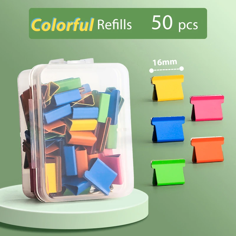 Mini Traceless Wiederverwendbare Hand Klemme Push Hefter Papier Buch Datei Büro Schule Student Binder Bindung Werkzeuge Liefert Zubehör