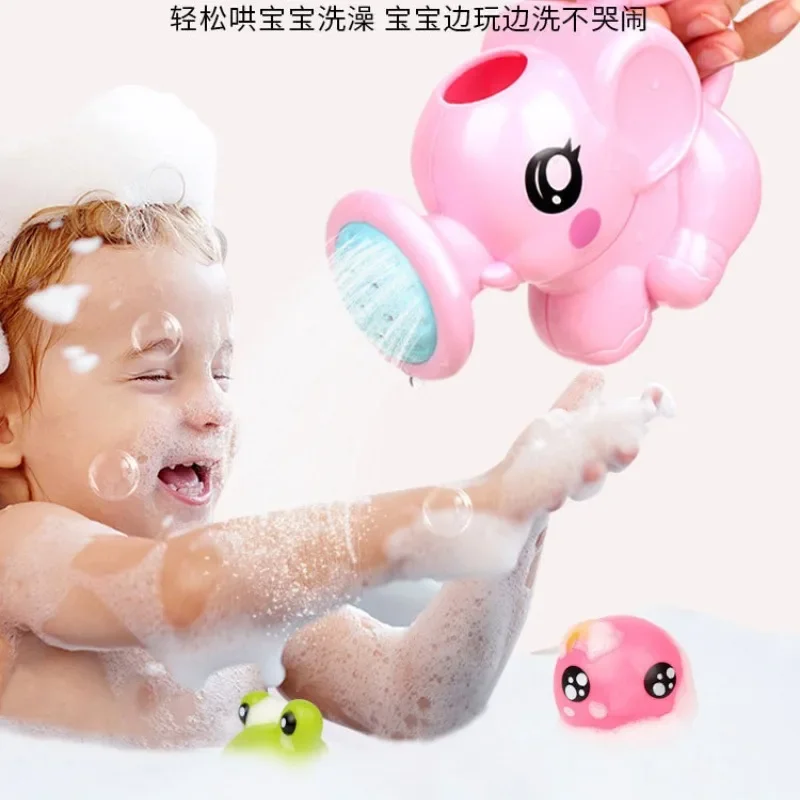 1Pcs Baby Bathing Toys Cartoon Bath Shower Tool Baby Bathroom Toy Elephant Watering Pot Bath Toy for Children Bath Sprinkler