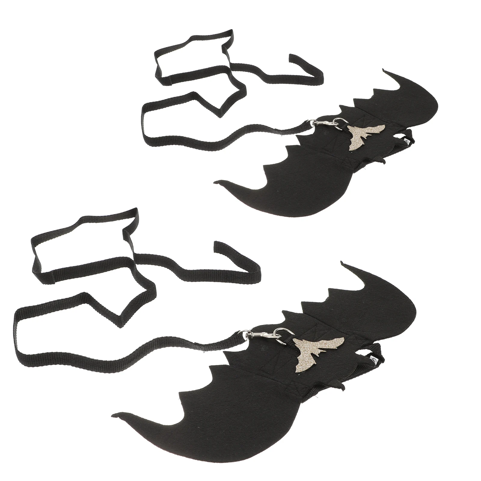 

2 pcs Halloween Bat Wing Pet Leash Cat Harness Adjustable Safety Belt For Small Dogs Cats Puppy Party Outdoor Use