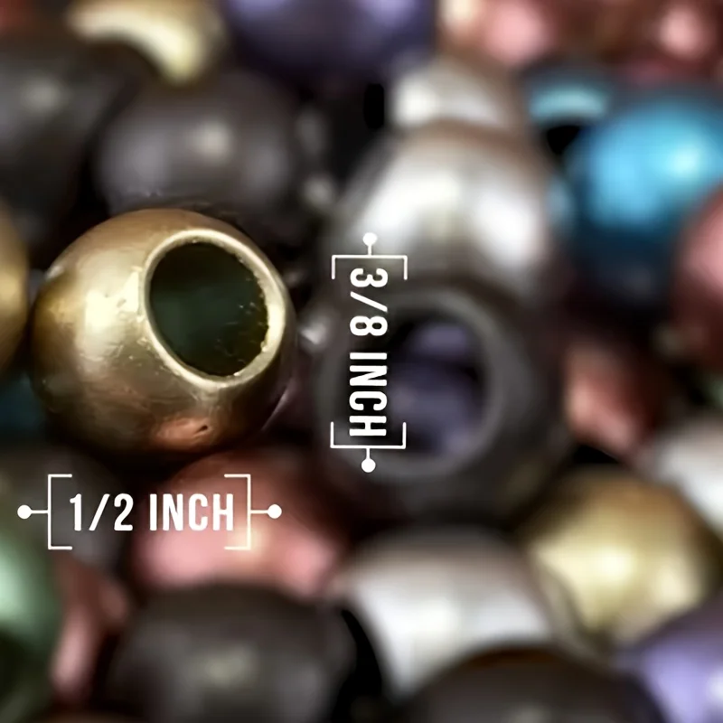 10/12mm 60/30pcs Sand Wash Large Hole Beads. Random Mixed Colors Acrylic Beads DIY Bracelet Accessories.