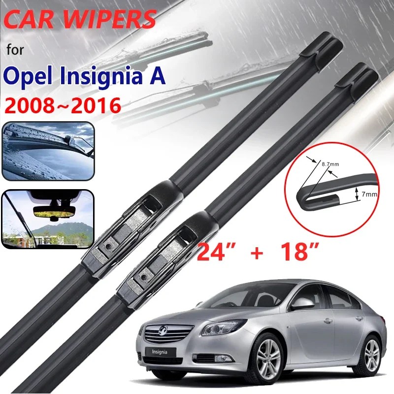 

Car Wipers Blades for Opel Insignia A Accessories 2008~2016 Vauxhall Cutter Boneless Frameless Windscreen Windshield Rubber 2009
