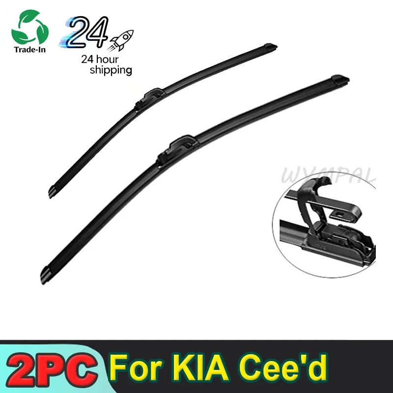 

For KIA Cee'd Ceed 2012-2017 2013 2014 2015 2016 Wiper Front&Rear Wiper Blades Windshield Windscreen Window Brushes 26"+14"