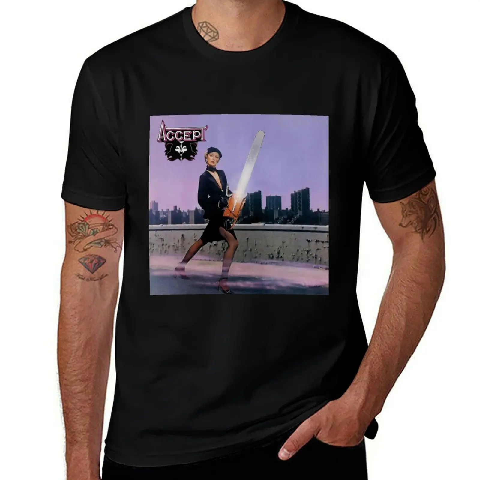 Accept T-Shirt Casual Streetwear Short Sleeve Tee