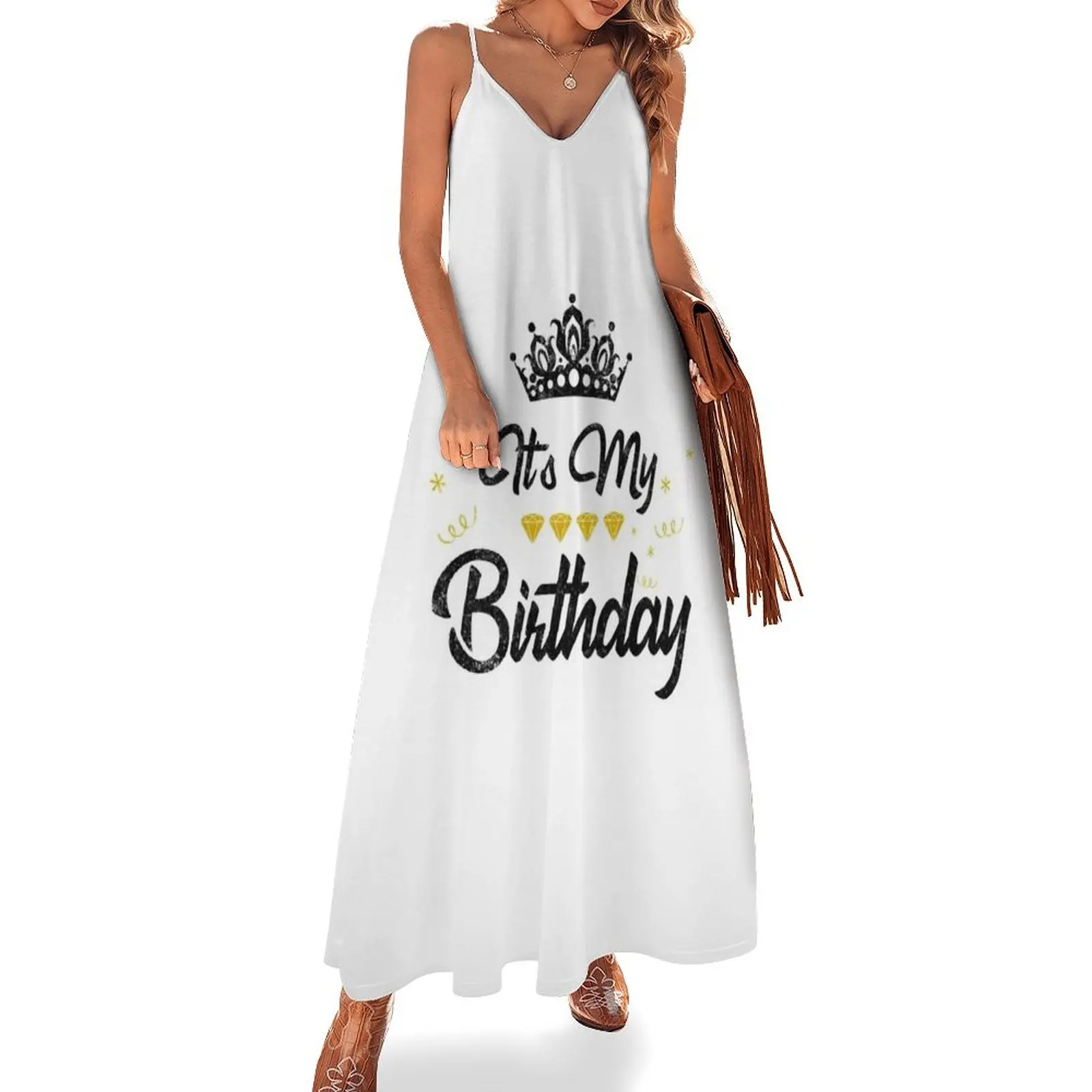 

It's My Birthday Shirt Happy Birthday Sleeveless Dress women's elegant loose dresses