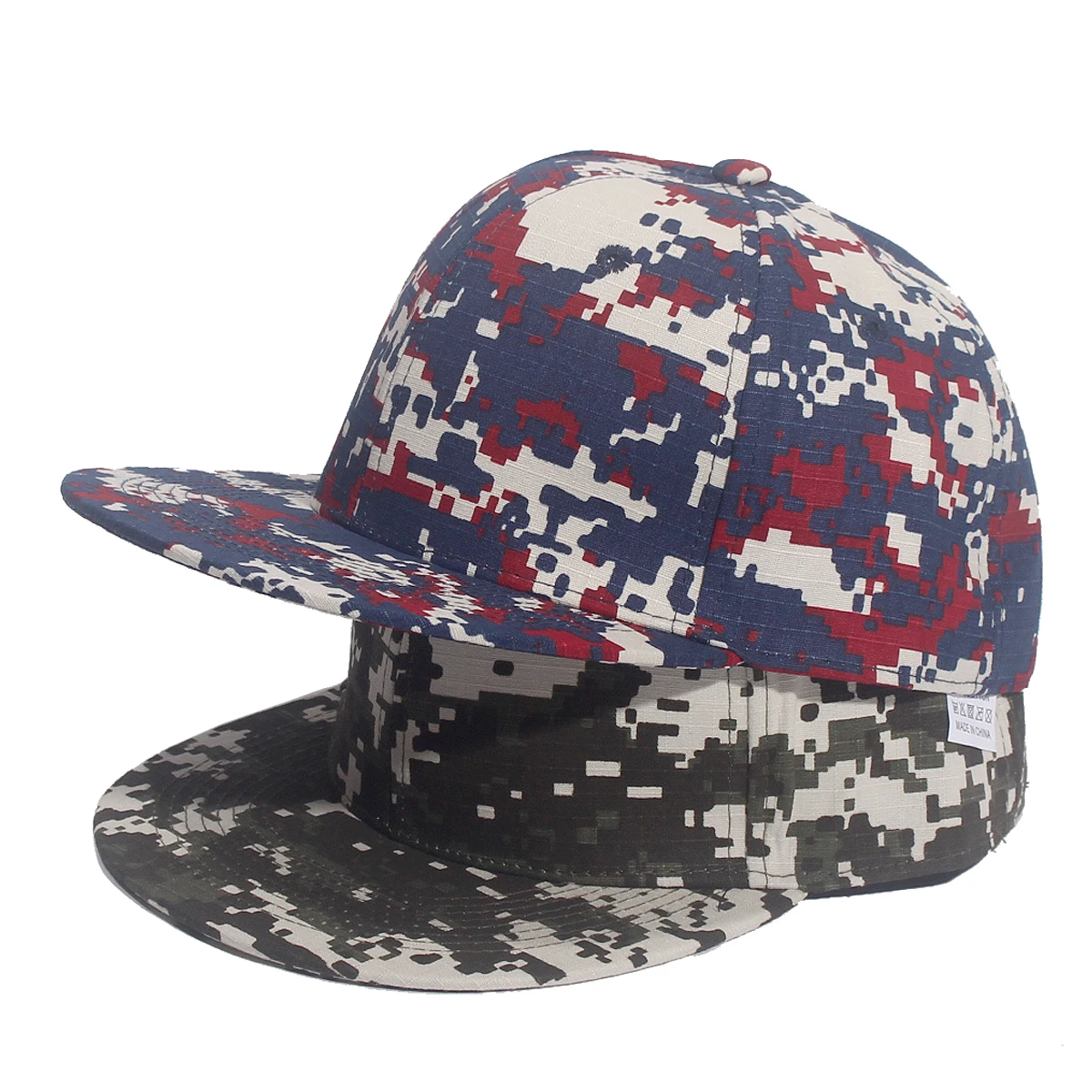 Camouflage Baseball Cap Cotton Snapback Hat Adult Sunshade Hat Unisex Adjustable Hip Hop Baseball Caps Cowboy Hat