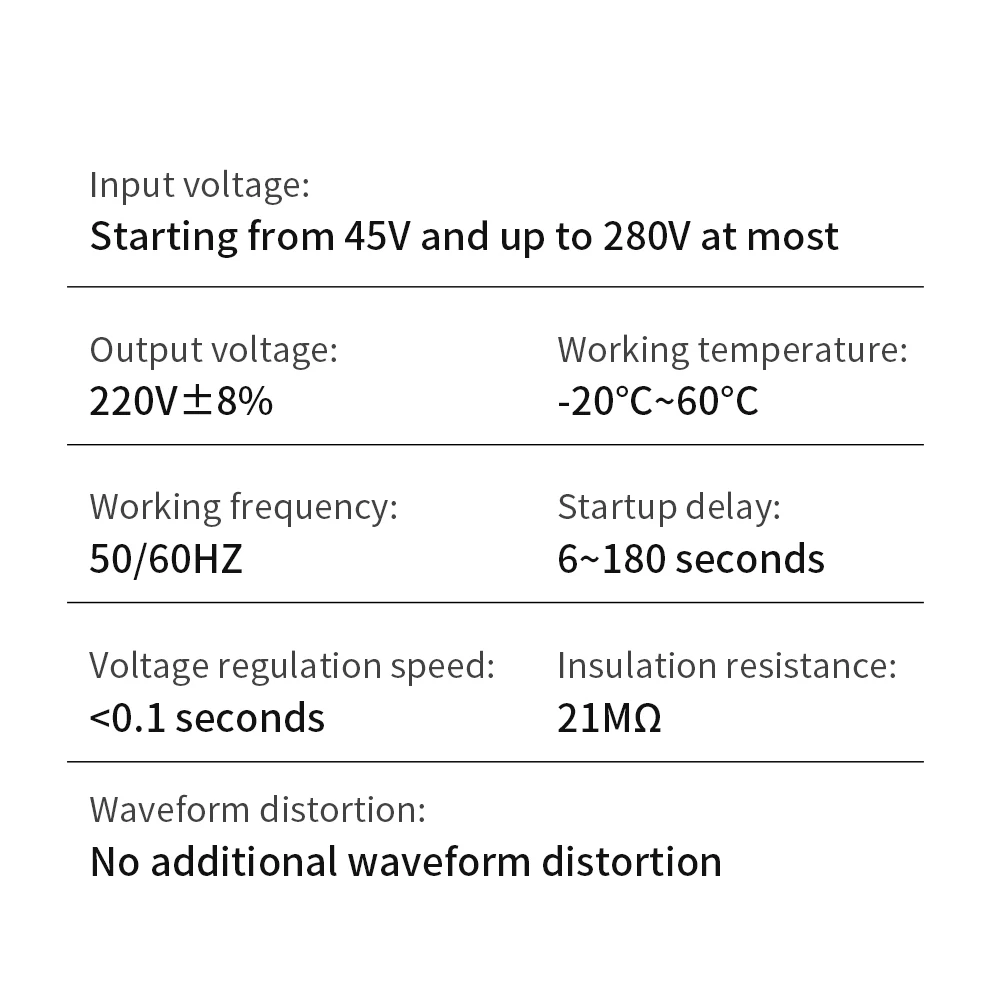 Estabilizador de tensão ultra baixa de entrada 45V-280V TMP-5KVA 10KVA 15KVA 20KVA Regulador de tensão automático doméstico montado na parede 220V