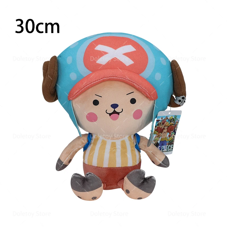 Neue Original One Piece Plüschfigur Luffy Chopper 30cm Niedliches Gesicht Tony Chopper Gefüllte Anime-Puppe Spielzeug Geburtstagsgeschenk