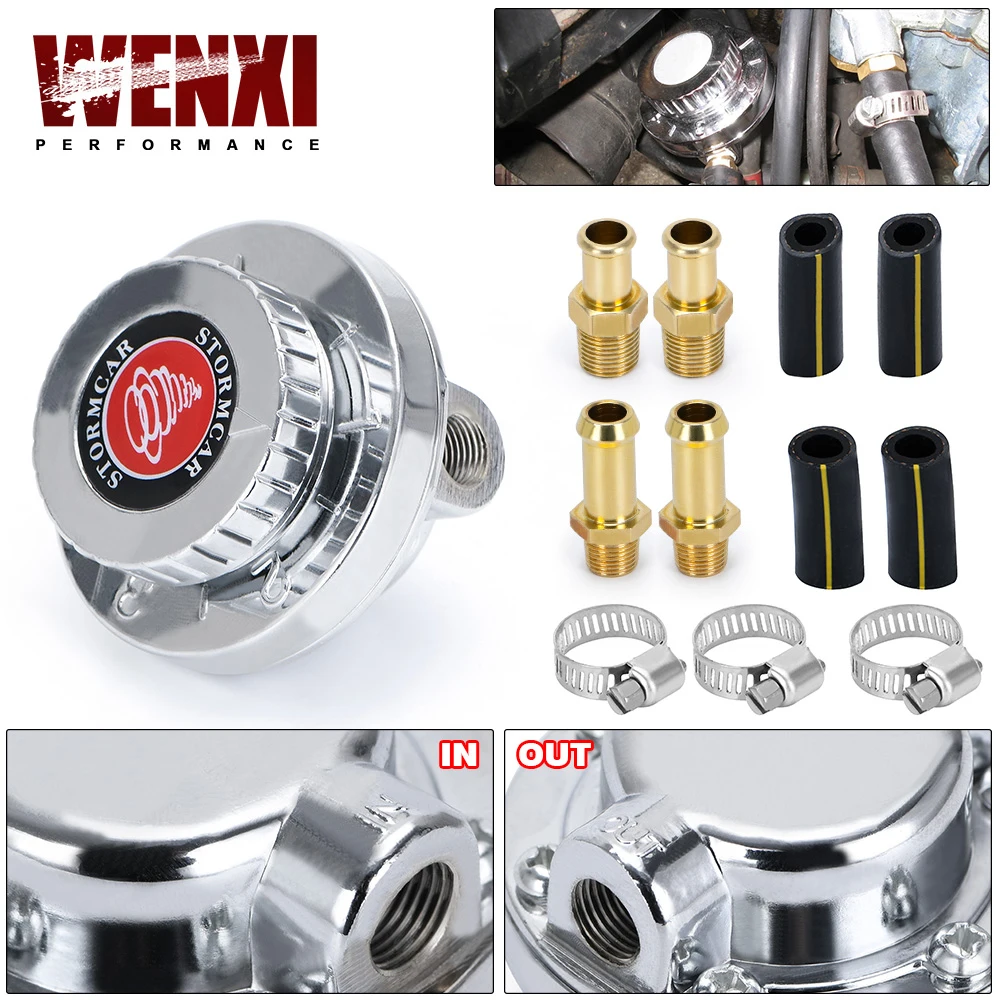 범용 1.5 - 5 Psi 수동 조정 가능한 기화기 수화물 연료 펌프 5/16