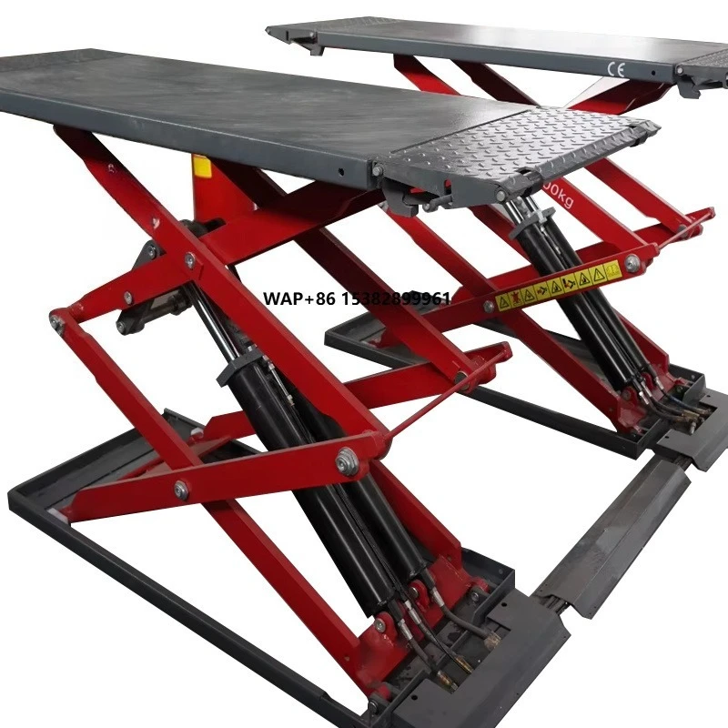 CE Certified 3.5T Hydraulic Scissor Car Lifter 1.85m High Lifting Capacity