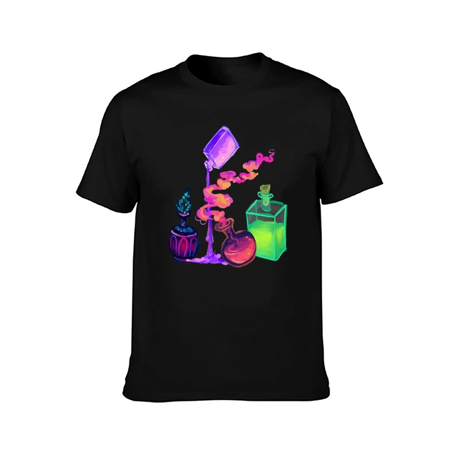 Potions T-Shirt Retro Style Print Casual Top T-Shirt
