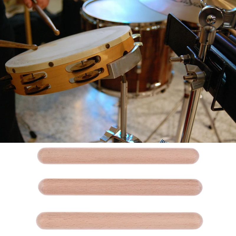 

1/2Pcs Wooden Drum Sticks Classical Music Rhythm Sticks For Beginners Percussion Muscial Instrument Kid Musical Toy