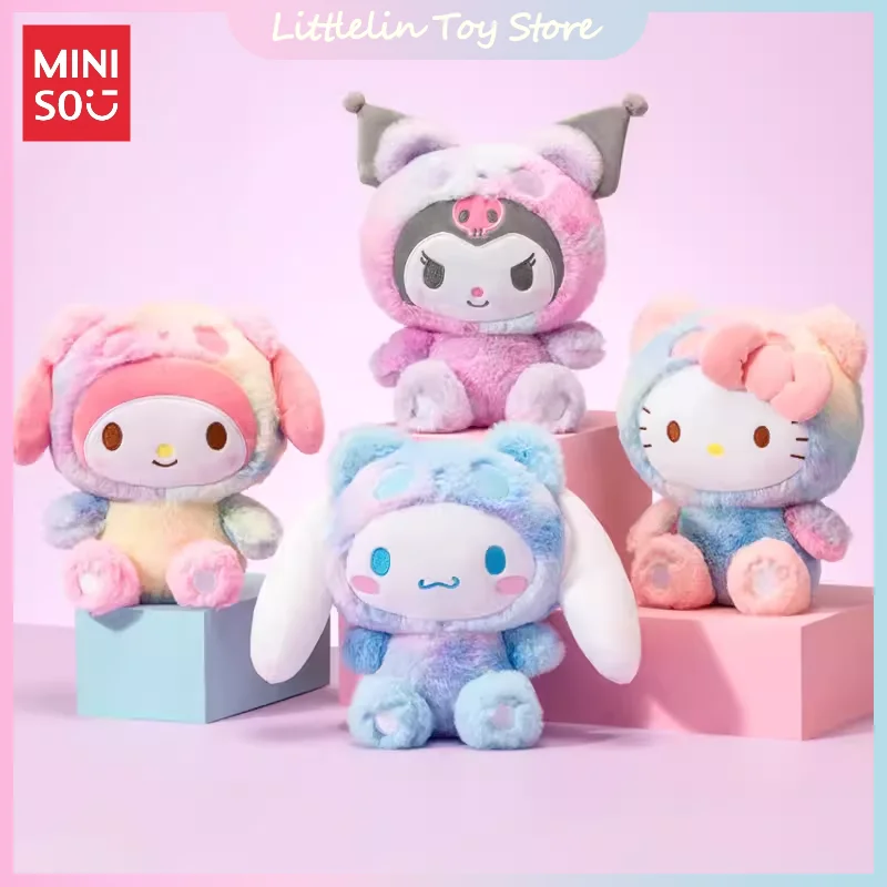 

Miniso Sanrio иллюзия цветов переодевание панда плюшевая кукла Cinnamoroll My Melody Kuromi милые мягкие игрушки подарок на день рождения