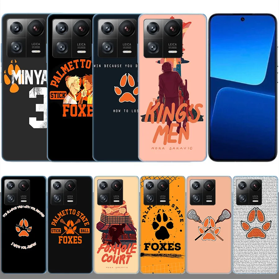 Andreil All for the Game Palmetto State Foxes Clear Luxury For Xiaomi Poco X5 X6 Pro X4 F4 GT X3 F6 F5 F3 F2 F1 M5 M4 M3 Mi Not