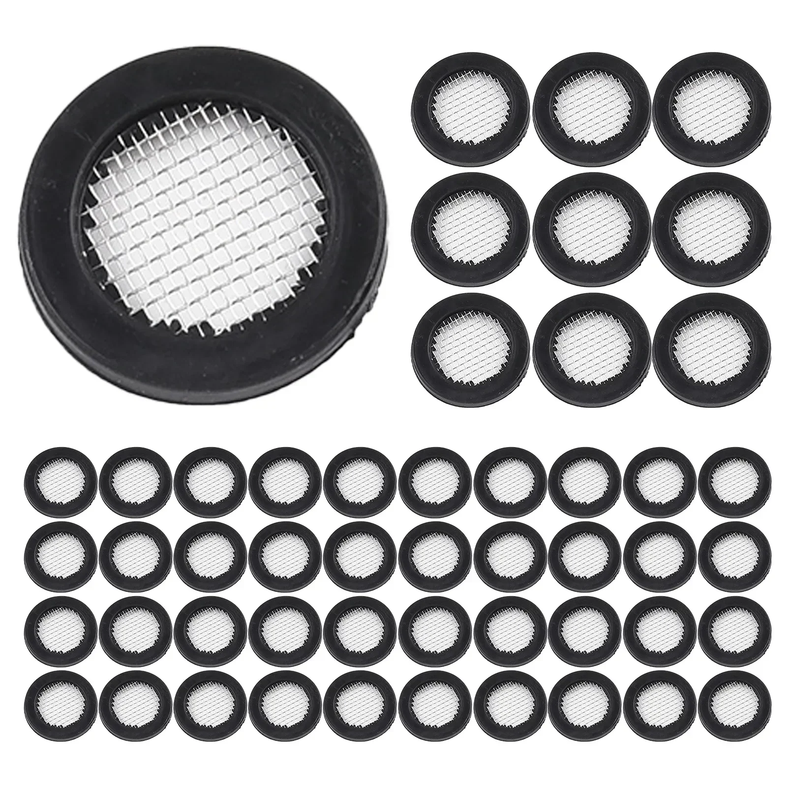 Hose Gasket Rubber Washer 40 Mesh Accessories Filter Net For 1/ 2in Tap Head Replacement Shower Head Practical