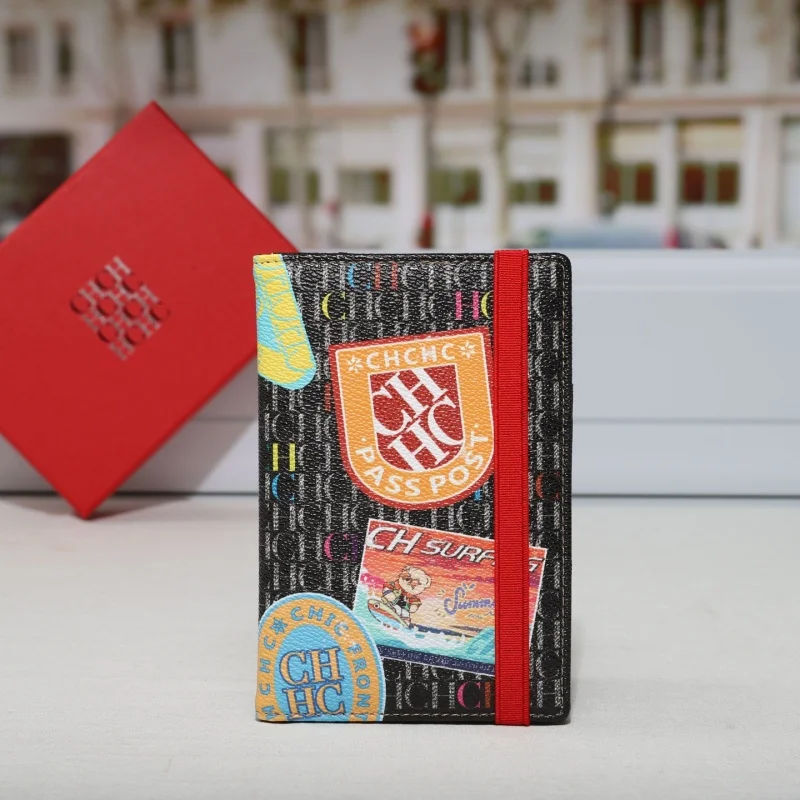 CHCH  Passport Holder  Patterned Design Passport Cover Multi Function Card Pocket Travel Document Organizer Travel Essential