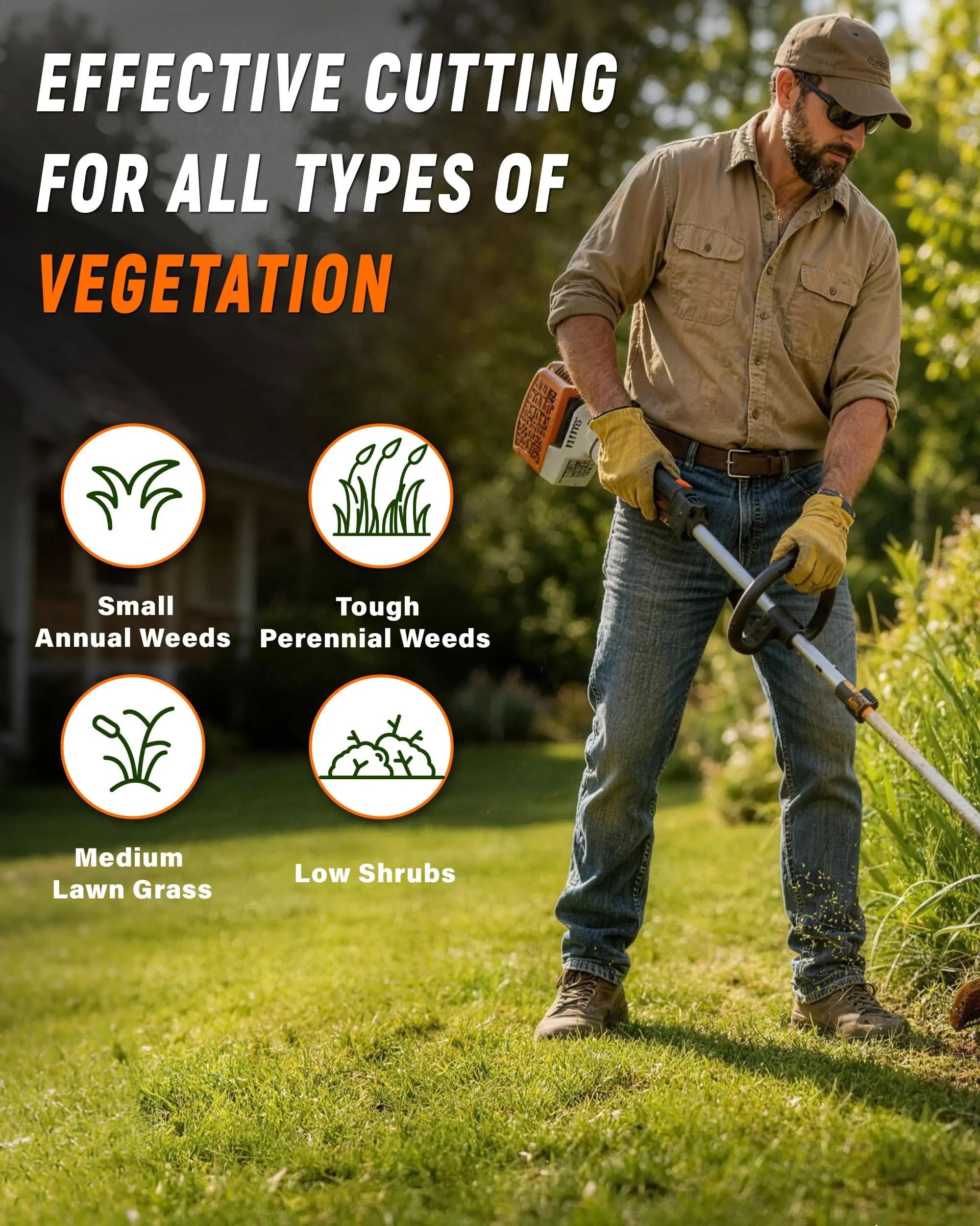 2.0mm~4.0mm Brush Cutter Sharp Rope Grass Mower Pentagram Nylon Mowing Trimmer Line Trimmer Head String Grass Trimmer Roll view 6
