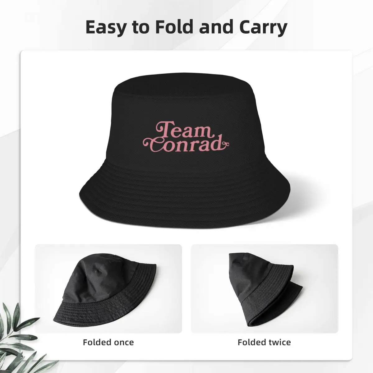 Women Men Team Conrad Bob Hats Accessories Beach Hatwear The Summer I Turned Pretty Bucket Hat Fishing Cap for Outdoor Sports