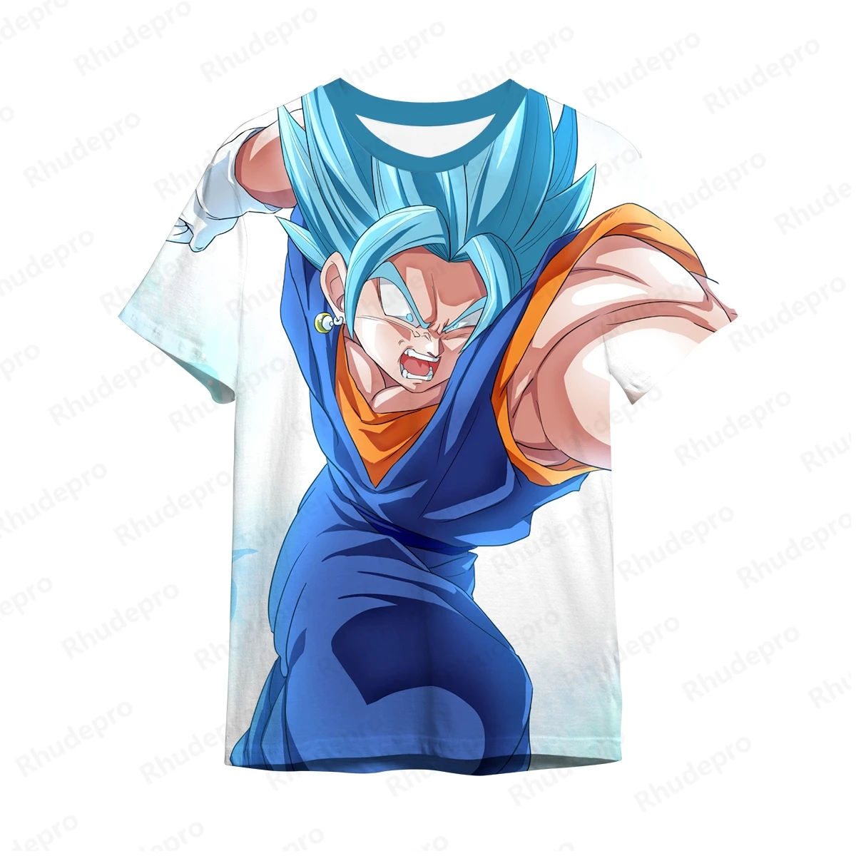 メンズドラゴンボールTシャツ,孫悟空,ベジータ,アニメ,原宿スタイル,y2k服,100-5XL, 2024